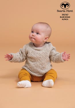 Strukturmönstrad tröja till baby